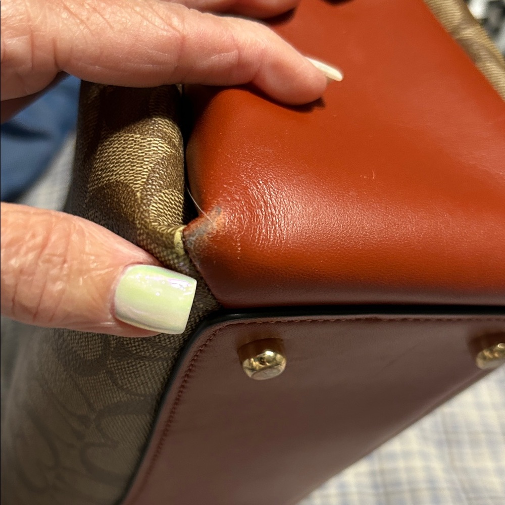 Coach IM/Kahki/Terracotta Mutil purse - Picture 14 of 15